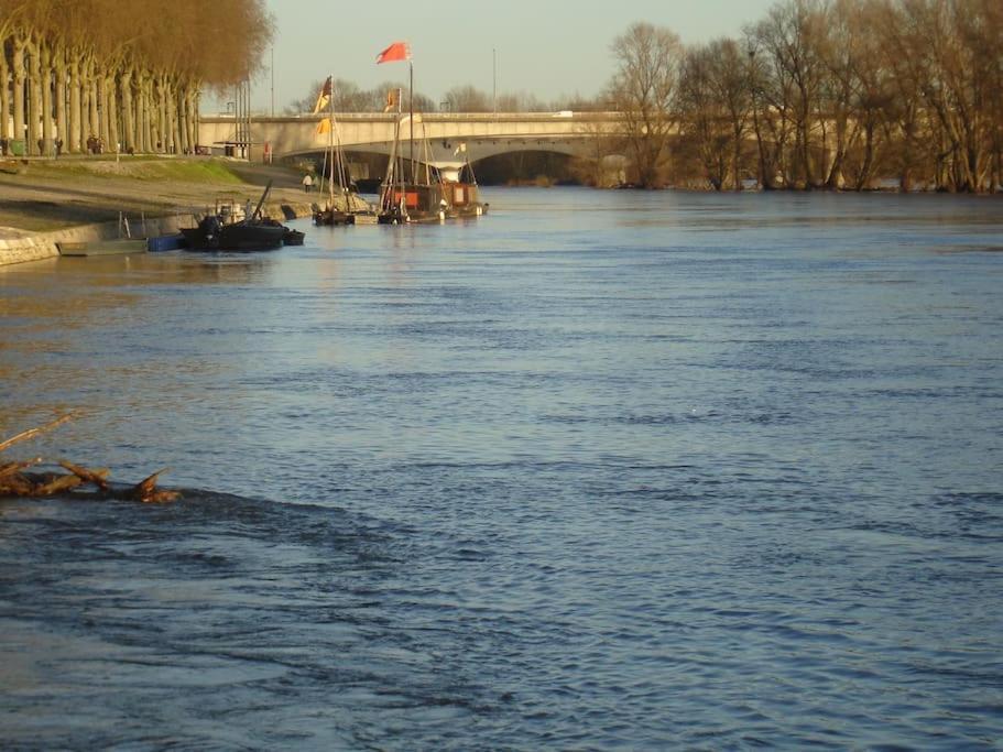 Appart Gite Les Oiseaux- Face Loire Quai Du Chatelet Orléans Exterior foto
